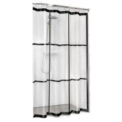 Sealskin Douchegordijn Brix 180x200cm Zwrt/trans