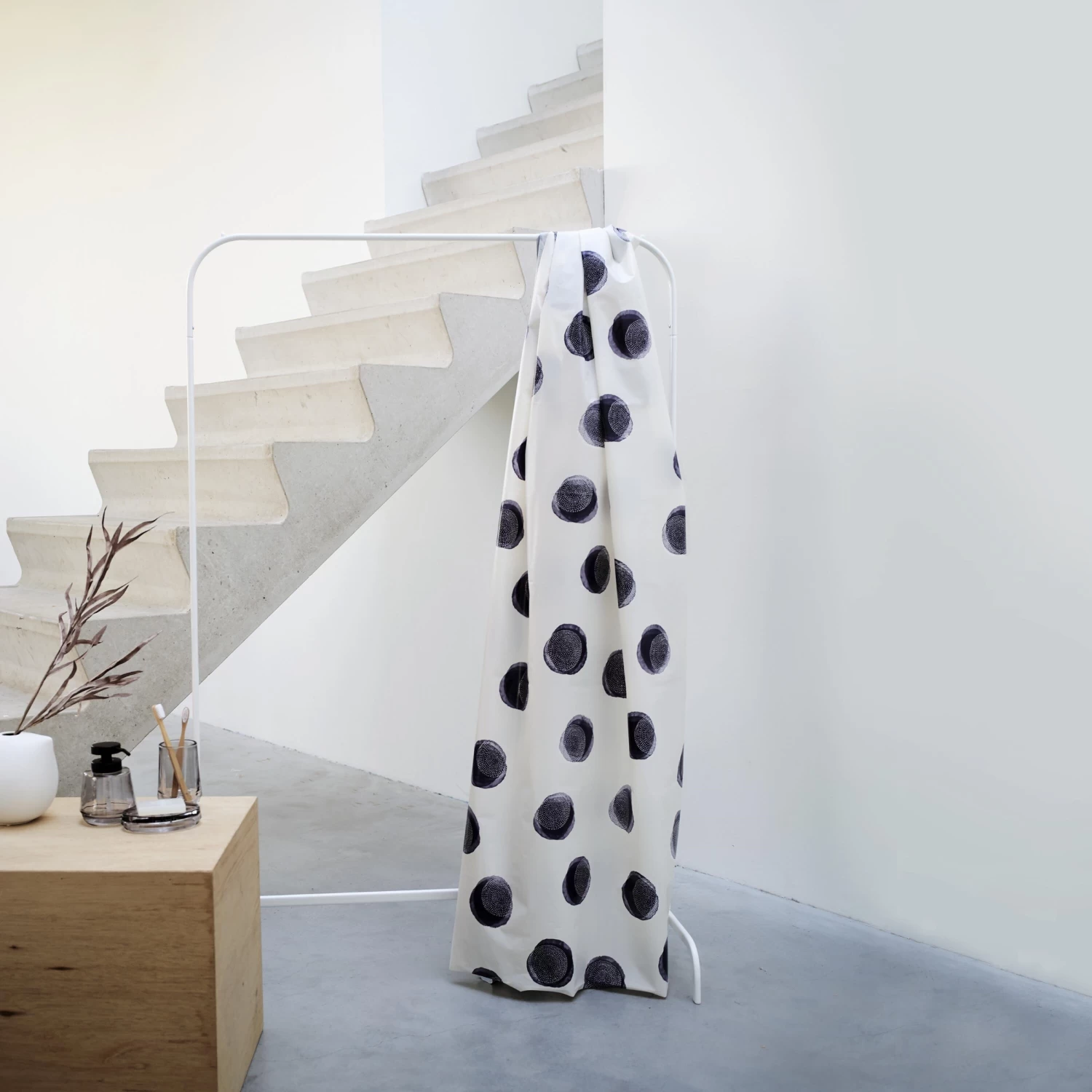 Sealskin Douchegordijn Mood 180x200cm Blauw/wit - Afbeelding 8