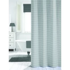 KARWEI Jacquard Douchegordijn Antraciet 180 X 200 Cm