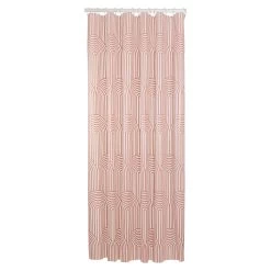 Sealskin Douchegordijn Brave 180x200cm Donker Roze/wit