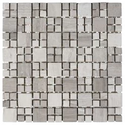 Mozaiek Beige/Taupe/Grijs 27 Cm X 27 Cm