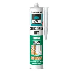 Bison Siliconenkit Bouw Transparant Koker 300 Ml