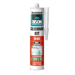 Bison Siliconenkit Glas Transparant 310 Ml