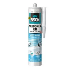 Bison Siliconenkit Acrylbaden Wit Koker 300 Ml