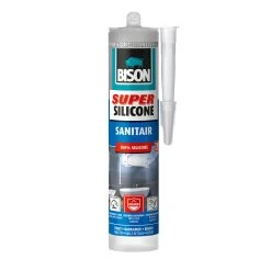Bison Super Silicone Sanitair Grijs 300 Ml
