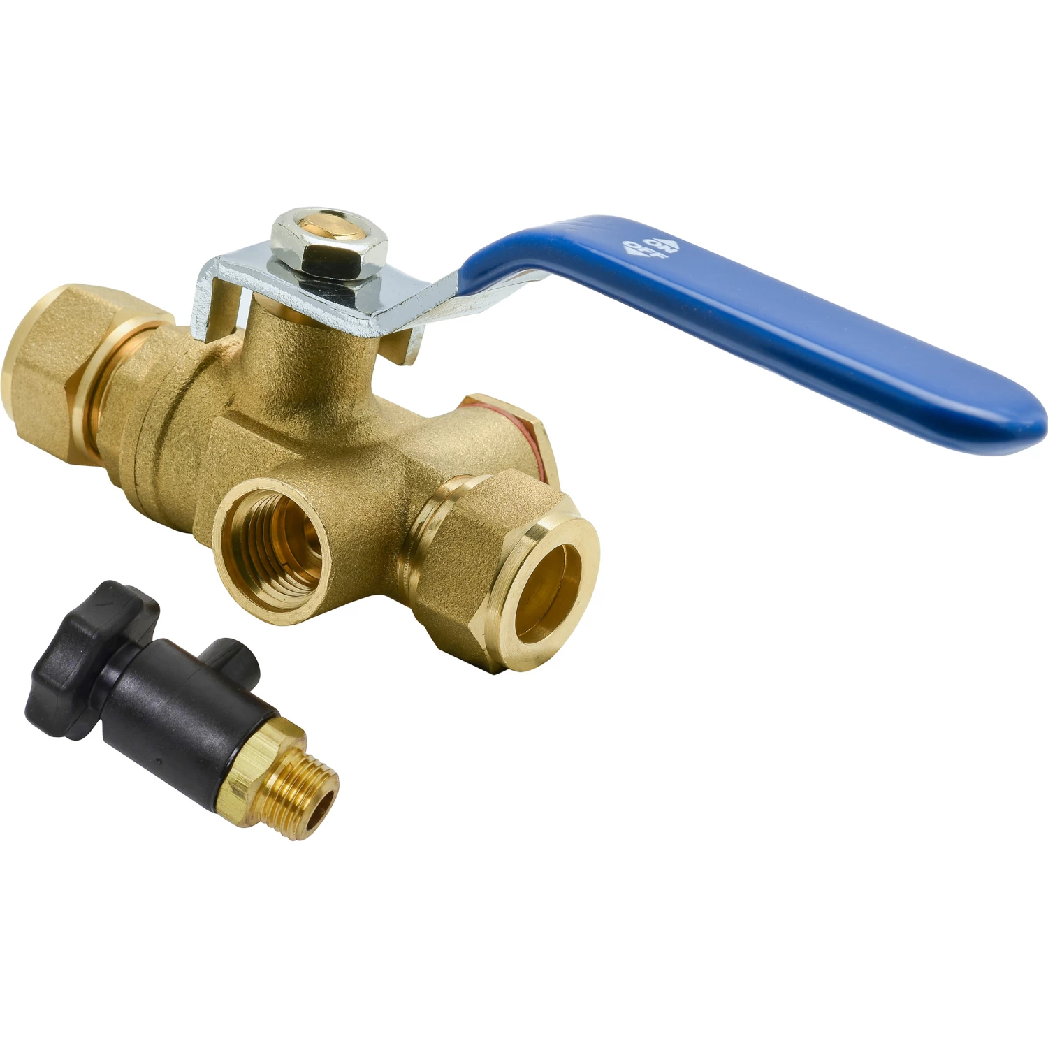 Sanivesk Kogelkraan Knel + Aftap 12x12mm - Afbeelding 2