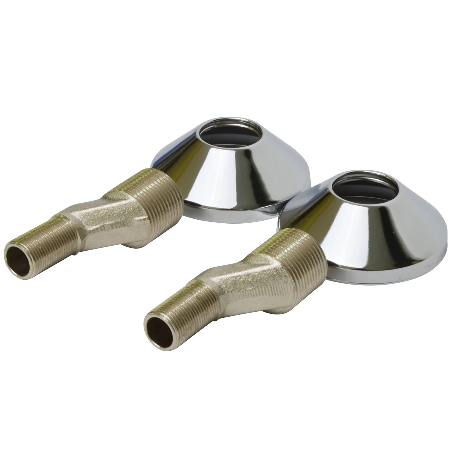 Sanivesk S-Koppeling 3/4"Mx3/8"M Chroom 2 Stuks