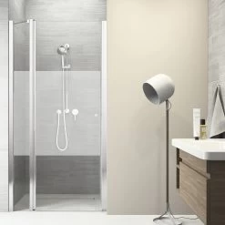 Sealskin Swingdeur Voor Nis Code L 2-delig 80x197 Cm Met Gesatineerde Band