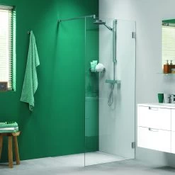 Sealskin I AM Walk In Type A3 (divider), 801-900 Mm, Chroom/zilver Hoogglans, 8 Mm Helder Veiligheidsglas + Antikalk.