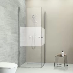 Sealskin Douchecabine Code Hoekinstap 2-delig 80x197 Cm Met Gesatineerde Band