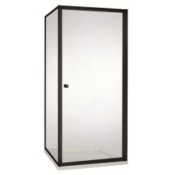 Atlantic Roan Doucehwand En -deur 90x90x190cm Zwart