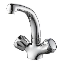 Handson Thomas Tweeknops Wastafelkraan Chroom